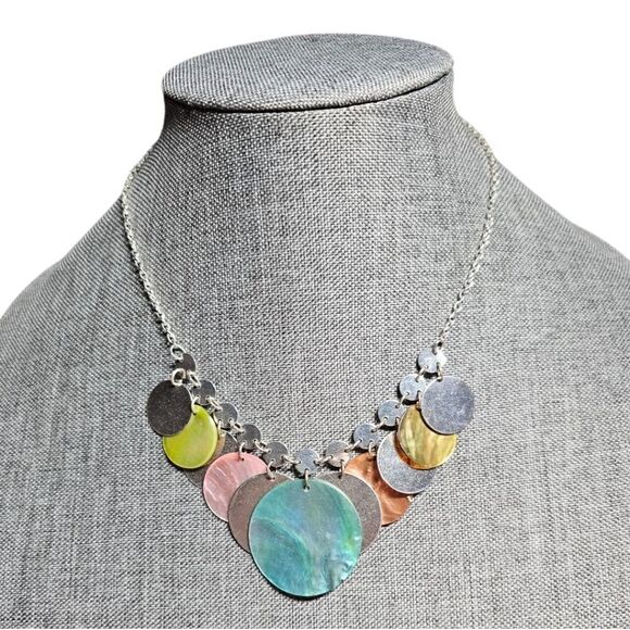 Eclipse Array Cluster Disc Necklace - Picture 1 of 9